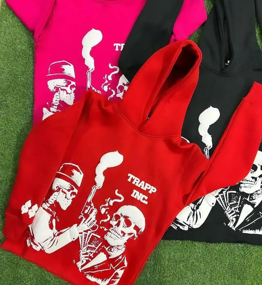 500 Gsm Streetwear Puff Printing Heavyweight Cotton Hoodie Men Oversized Unisex Custom Print Logo Blank Pullover Men's Hoodies