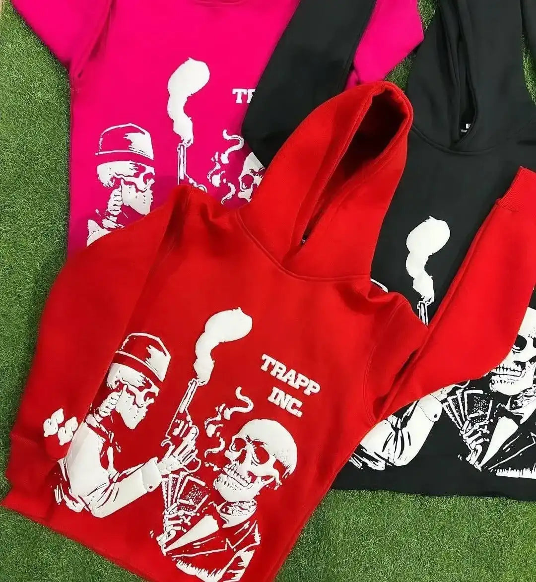 500 Gsm Streetwear Puff Printing Heavyweight Cotton Hoodie Men Oversized Unisex Custom Print Logo Blank Pullover Men's Hoodies