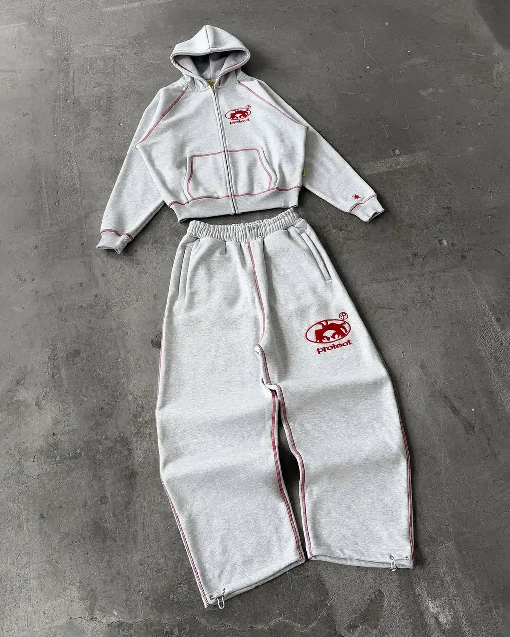 Women 2026 Fashion Trendy Oversized Hooded Tracksuit 2 Piece Set Loose Comfy Casual Streetwear Athleisure Loungewear Outfit