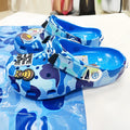 Camouflage-style Couple's Sandals Casual Ankle-Wrap Eva Flip Flops Shoes Outdoor Beach Holey Shoes Cartoon Slippers Men Sandals