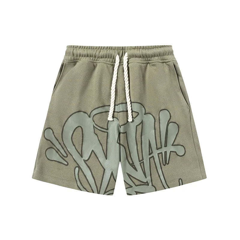 Synaworld Cotton Clothes Casual Summer T-Shirt Shorts Central Cee Y2k Women's Men's Clothing Outfit Tees Streetwear Tops Trunks