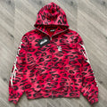 HS Cheetah Zip-Up Hoodie in Purple, Green, Red