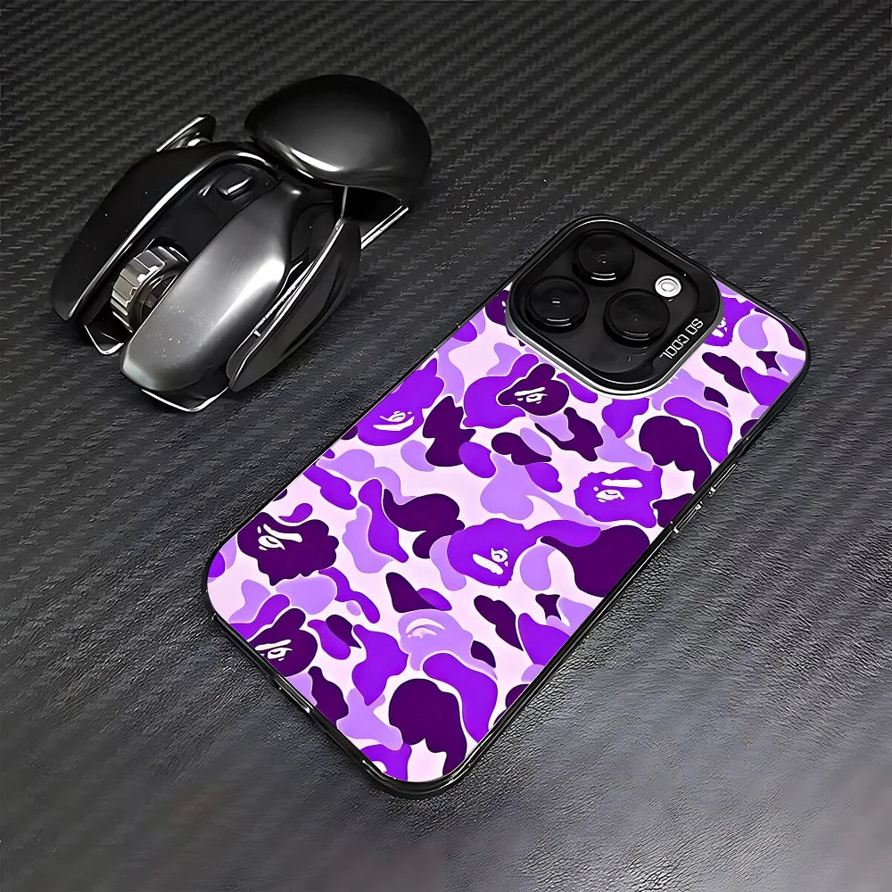Fashion For-BAPES-Cool Phone Case For iPhone 17 17e 16e 16 15 14 13 12 mini Pro Max X XR 8 7 Air Plus Anti Fall Matte Back Cover