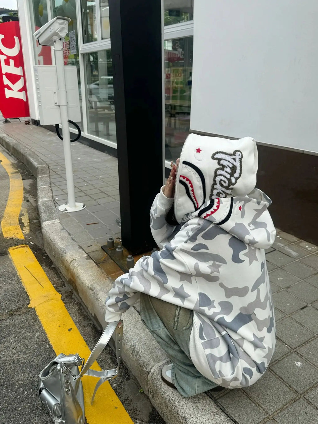 Y2K Streetwear Camouflage Hoodie Zipper Cardigan Retro American style Youth Autumn Hoodie Jacket Unisex Long Sleeve Casual Wear