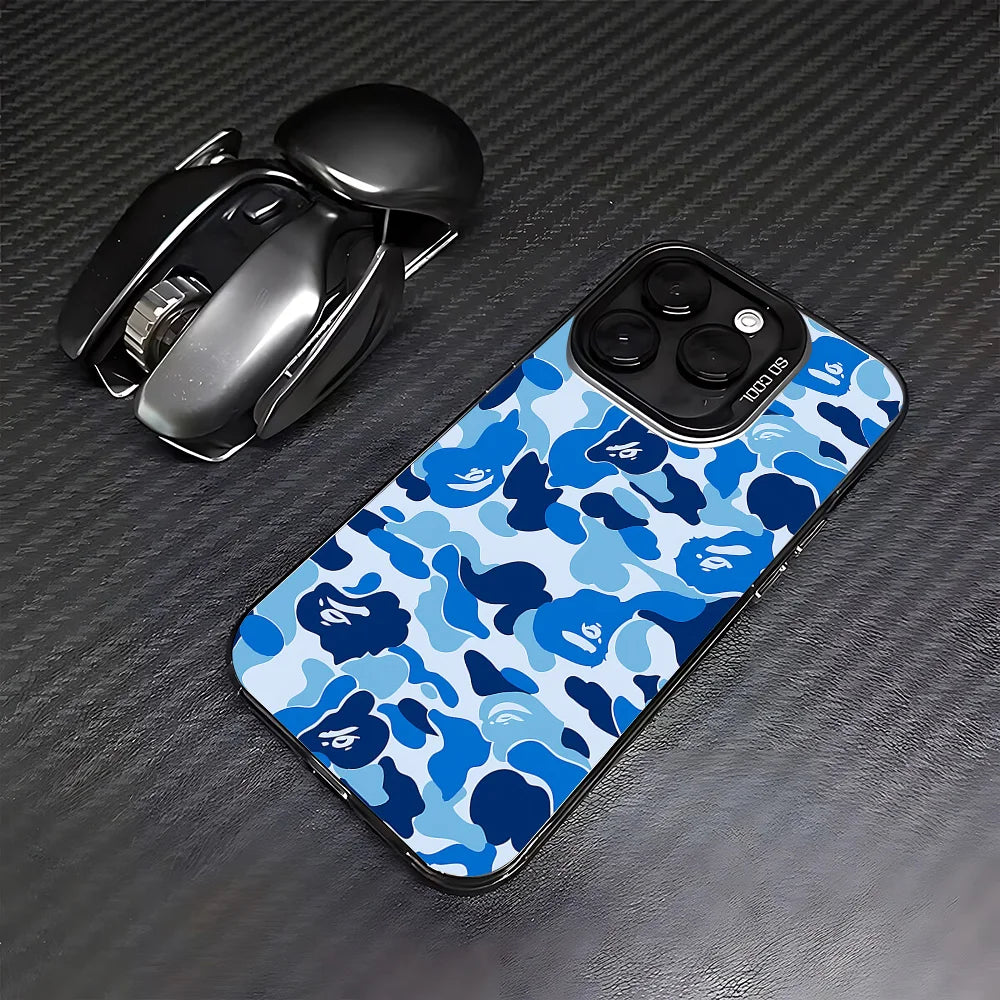 Fashion For-BAPES-Cool Phone Case For iPhone 17 17e 16e 16 15 14 13 12 mini Pro Max X XR 8 7 Air Plus Anti Fall Matte Back Cover