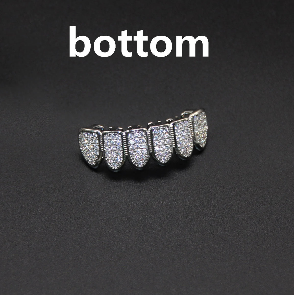 Trendy 2025 Glossy Teeth Grillz Hip Hop Golden Silvery Top Bottom Tooth Caps Unisex Rapper Costume Party Halloween Gift