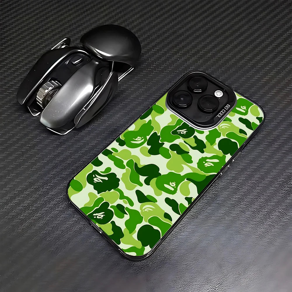 Fashion For-BAPES-Cool Phone Case For iPhone 17 17e 16e 16 15 14 13 12 mini Pro Max X XR 8 7 Air Plus Anti Fall Matte Back Cover