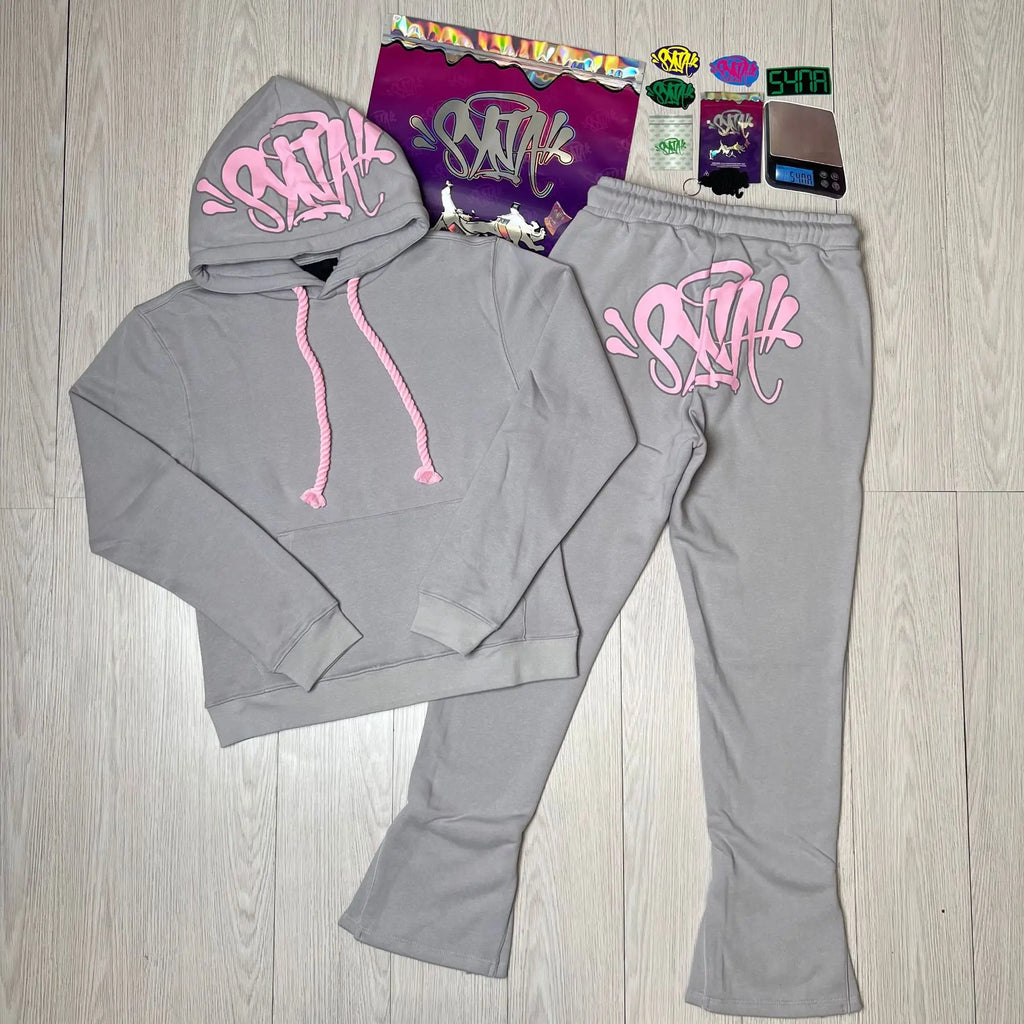 Fashion Street Casual Tracksuits Tops Long Pants Autumn Winter Cotton Hip Hop Men Women Unisex Hooded Sweatshirt Sports Trousers