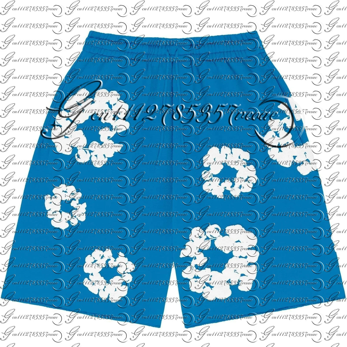 2026 Summer New Men's Navy Wreath 3D Print Sweat Shorts Oversized Pants, Suitable for Daily Wear and Training FamilyMatching
