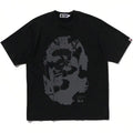 Unisex Solid Black Oversized APE Head Print Cotton Tee Men Women Short Sleeve Keep Calm & B.APE On