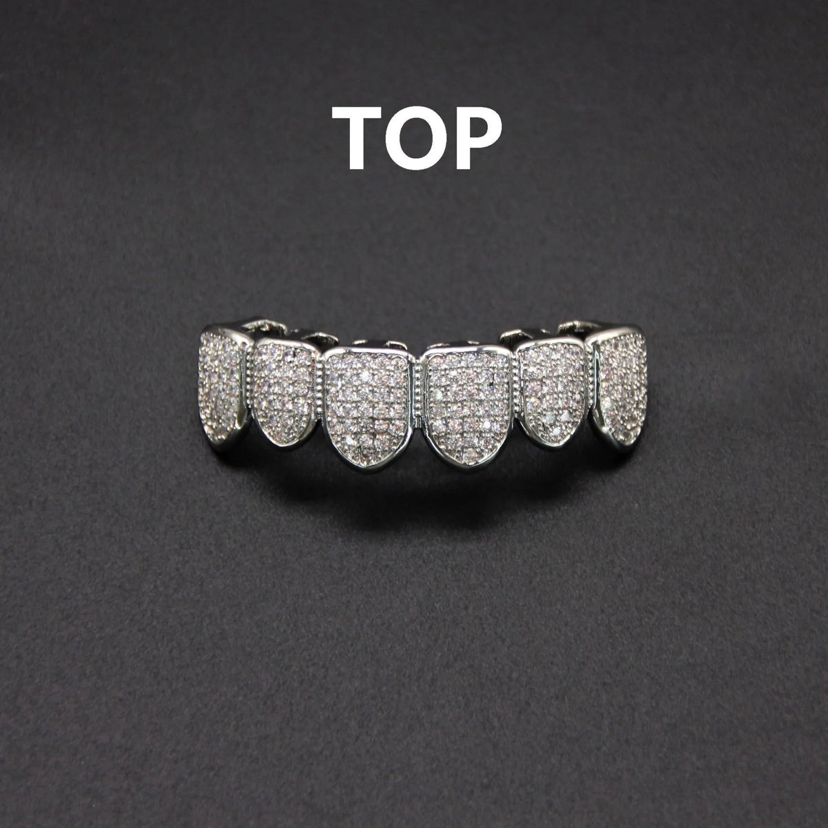 Trendy 2025 Glossy Teeth Grillz Hip Hop Golden Silvery Top Bottom Tooth Caps Unisex Rapper Costume Party Halloween Gift