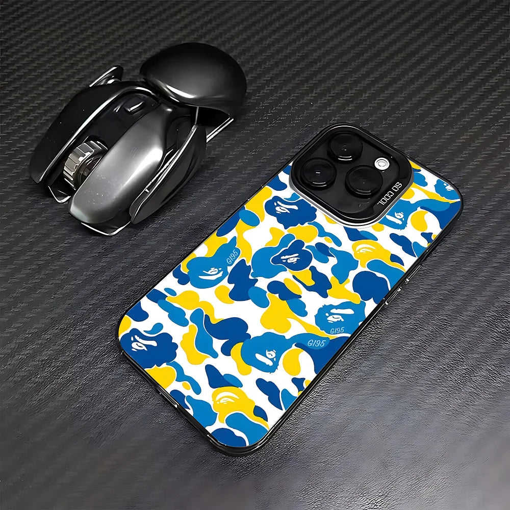 Fashion For-BAPES-Cool Phone Case For iPhone 17 17e 16e 16 15 14 13 12 mini Pro Max X XR 8 7 Air Plus Anti Fall Matte Back Cover